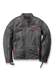 耐久性とヴィンテージ感を兼ね備えたトップグレード牛革ライダースジャケット