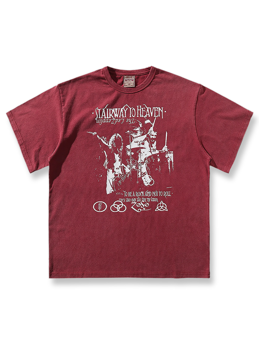 ブルース・ツェッペリンのプリントが映える280gヴィンテージウォッシュTシャツ。