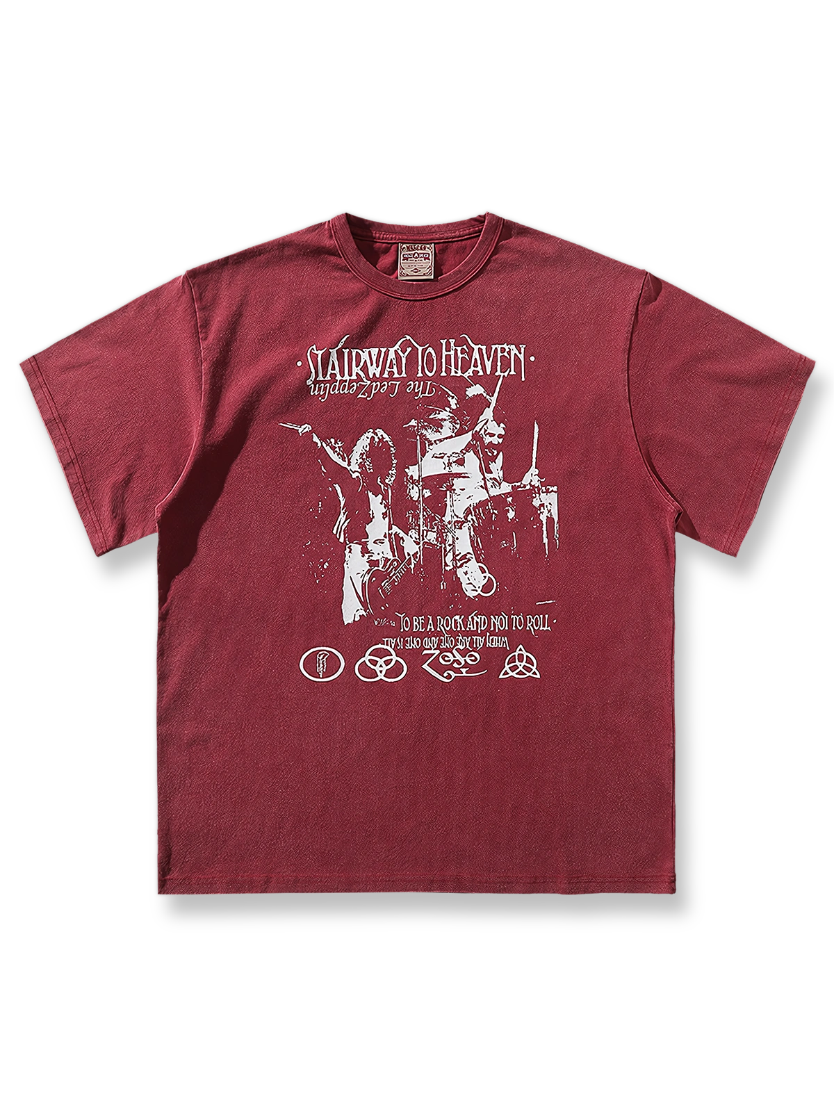 ブルース・ツェッペリンのプリントが映える280gヴィンテージウォッシュTシャツ。