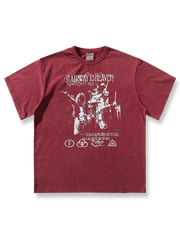 ブルース・ツェッペリンのプリントが映える280gヴィンテージウォッシュTシャツ。