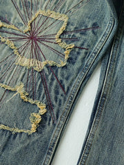 限定蛇毒シグネチャー赤耳デニムワイドパンツ