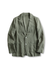 ラミーコットン ストライプ ブレザー