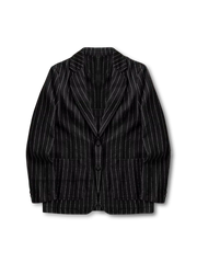 ラミーコットン ストライプ ブレザー