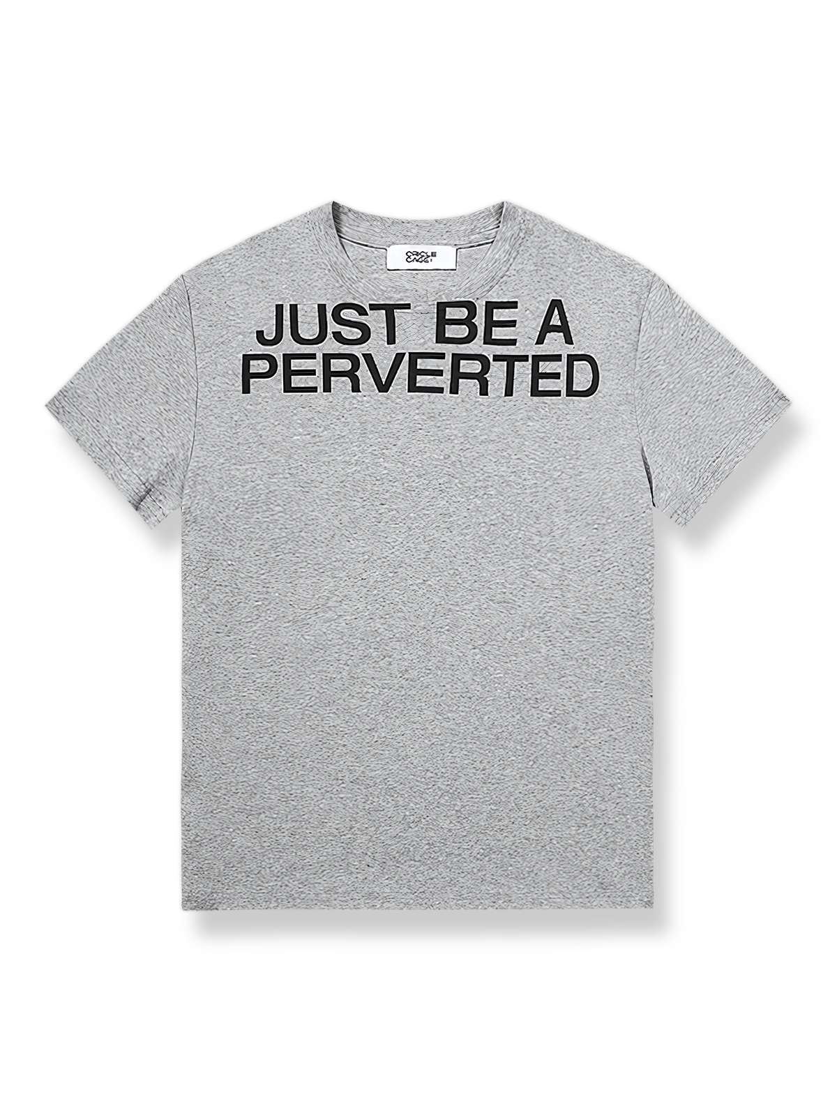 ロゴプリントとスリムシルエットが特徴の半袖Tシャツ