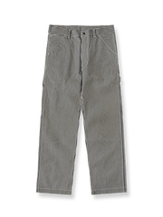 ヴィンテージ感あふれるレイルロードストライプのワークパンツ