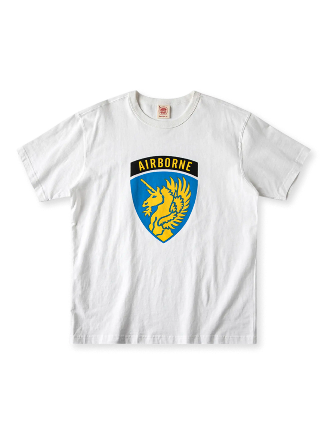 ラッキースリーサーティーン エアボーン ユニコーントレーニングTシャツ（グレー・ホワイト）全体像