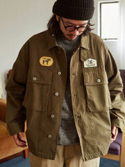 M43 ヘビーウェイト刺繍シャツジャケット