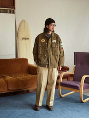 M43 ヘビーウェイト刺繍シャツジャケット