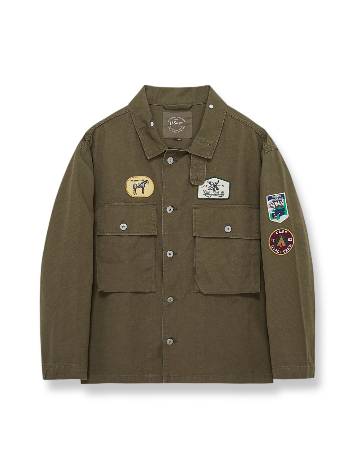  M43モチーフのヘビーウェイト刺繍シャツジャケット