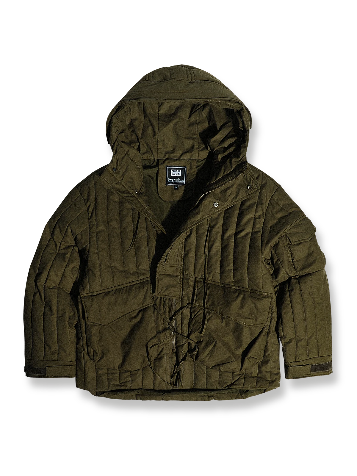 M51風デザインの中綿入りフード付きジャケット