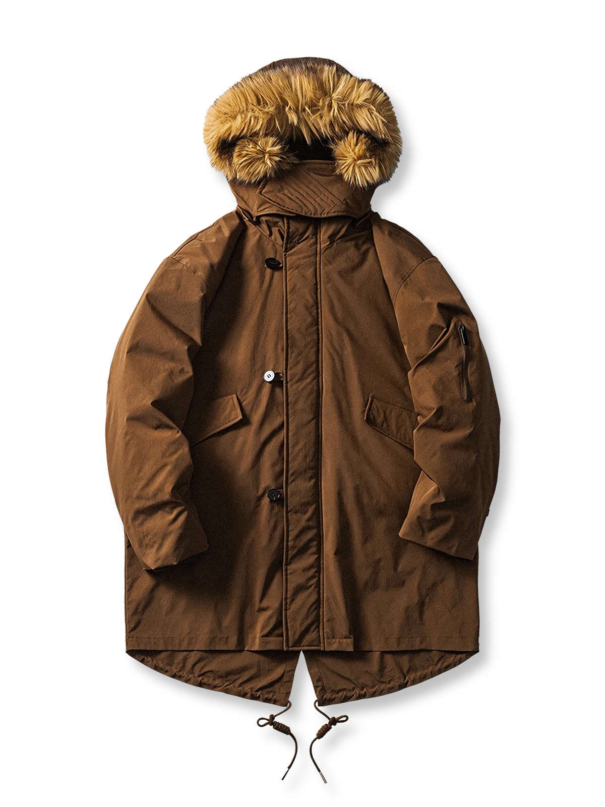 M51パーカーデザインをベースにしたミリタリースタイルのダウンジャケット