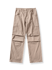 アメリカンヴィンテージアウトドアミリタリーシワ感M65パラトルーパーワークパンツの全体像