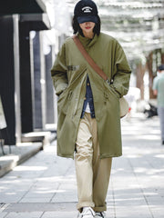 M65オリーブグリーンルーズフィットパーカ