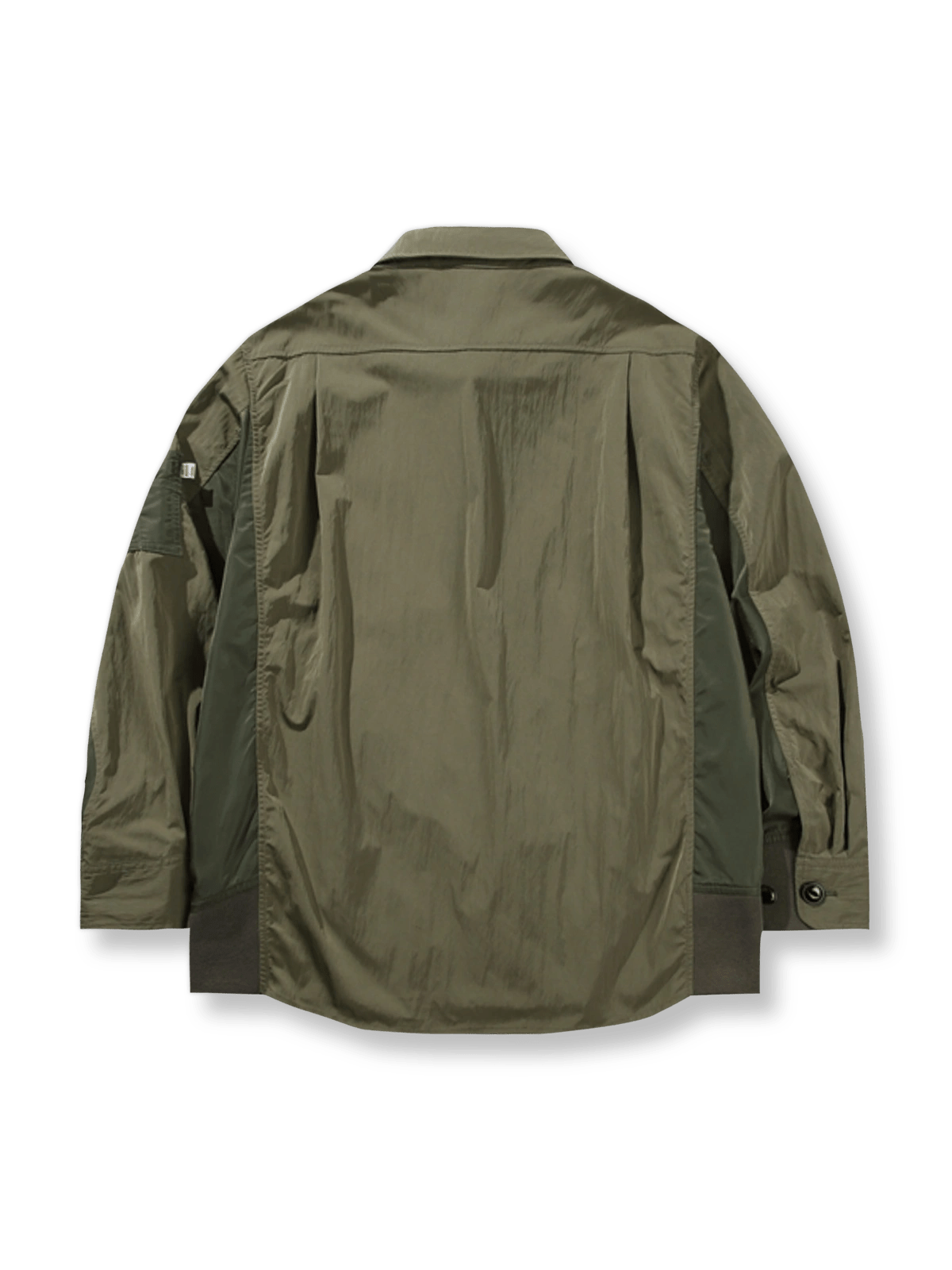 MA-1構造パッチワークフライトシャツの正面図