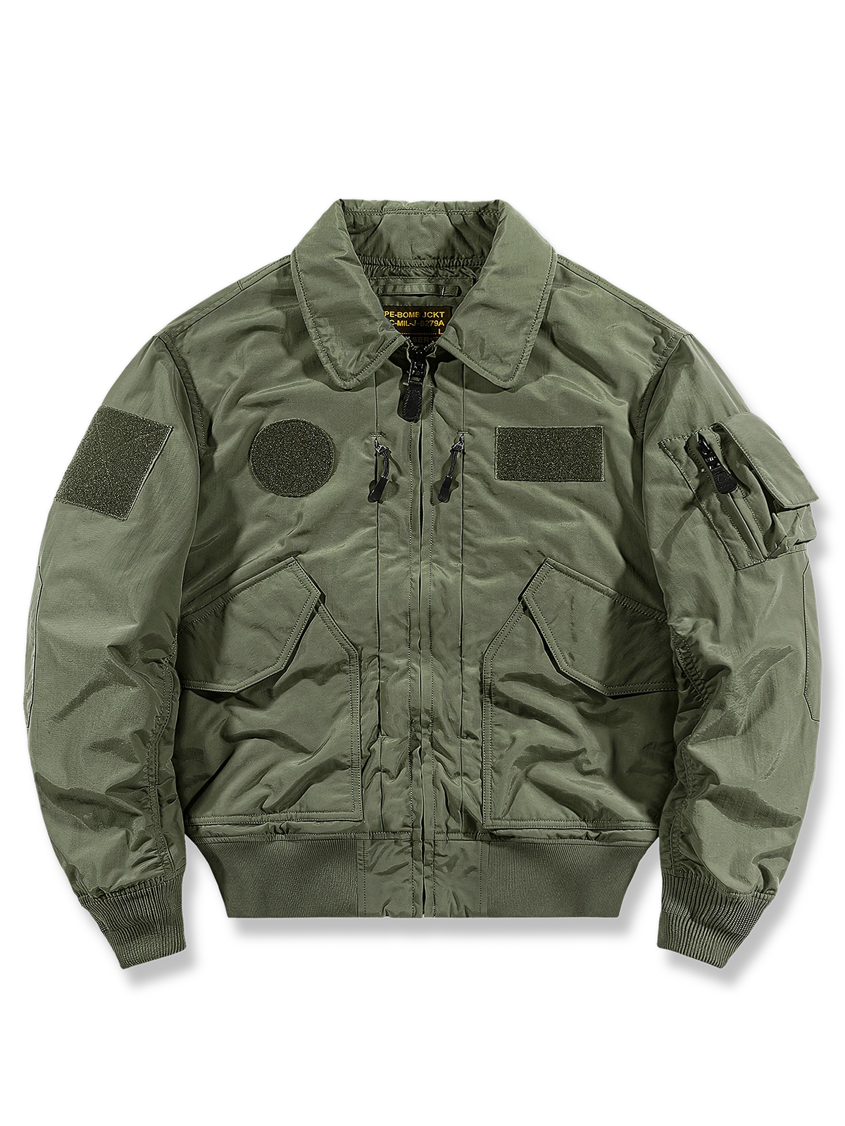 リブ襟・袖口・裾と取り外し可能なフラップが特徴のMA-1マジックフライトジャケット構想