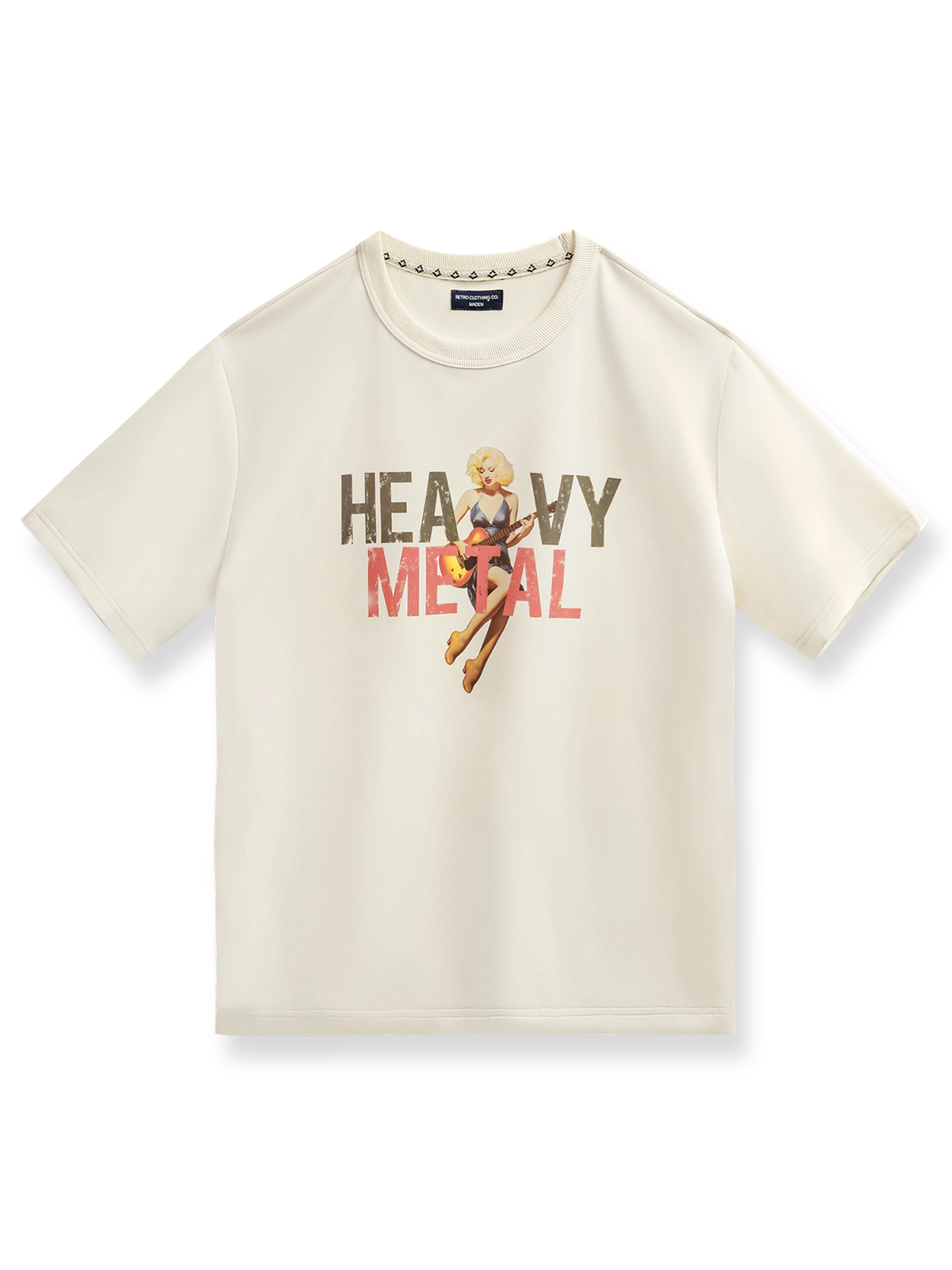 マリリン・モンローの3Dプリントが施されたヴィンテージ風Tシャツ