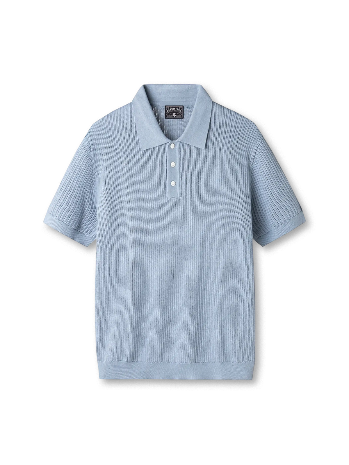 職人監修のポロ衿とリブ編みが映えるマスターグレードニットポロシャツ