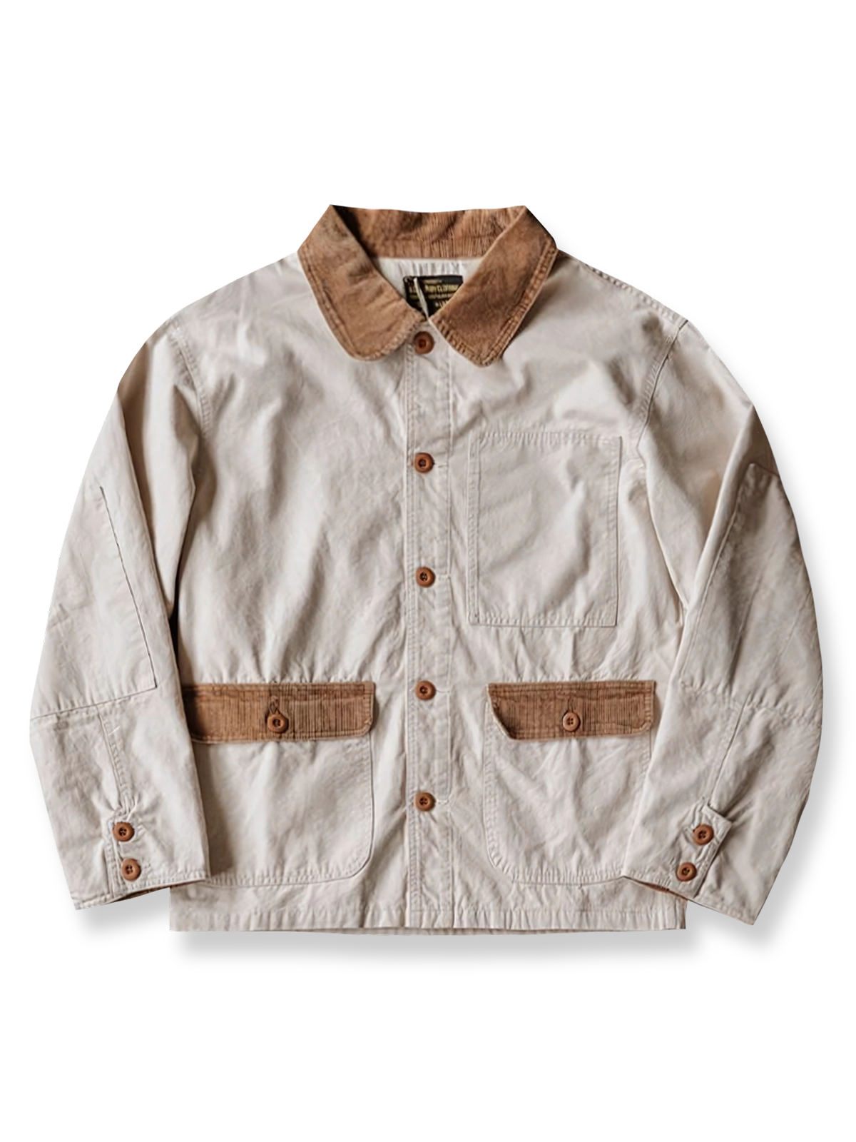 古き良き鉄道作業着を彷彿とさせるコットンキャンバスのワークジャケット