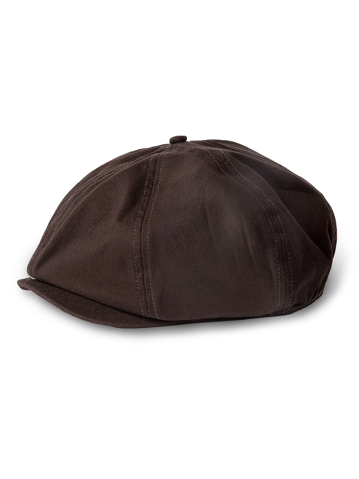 コットン素材使用、深みあるコーヒーカラーのミリタリースタイルキャスケット