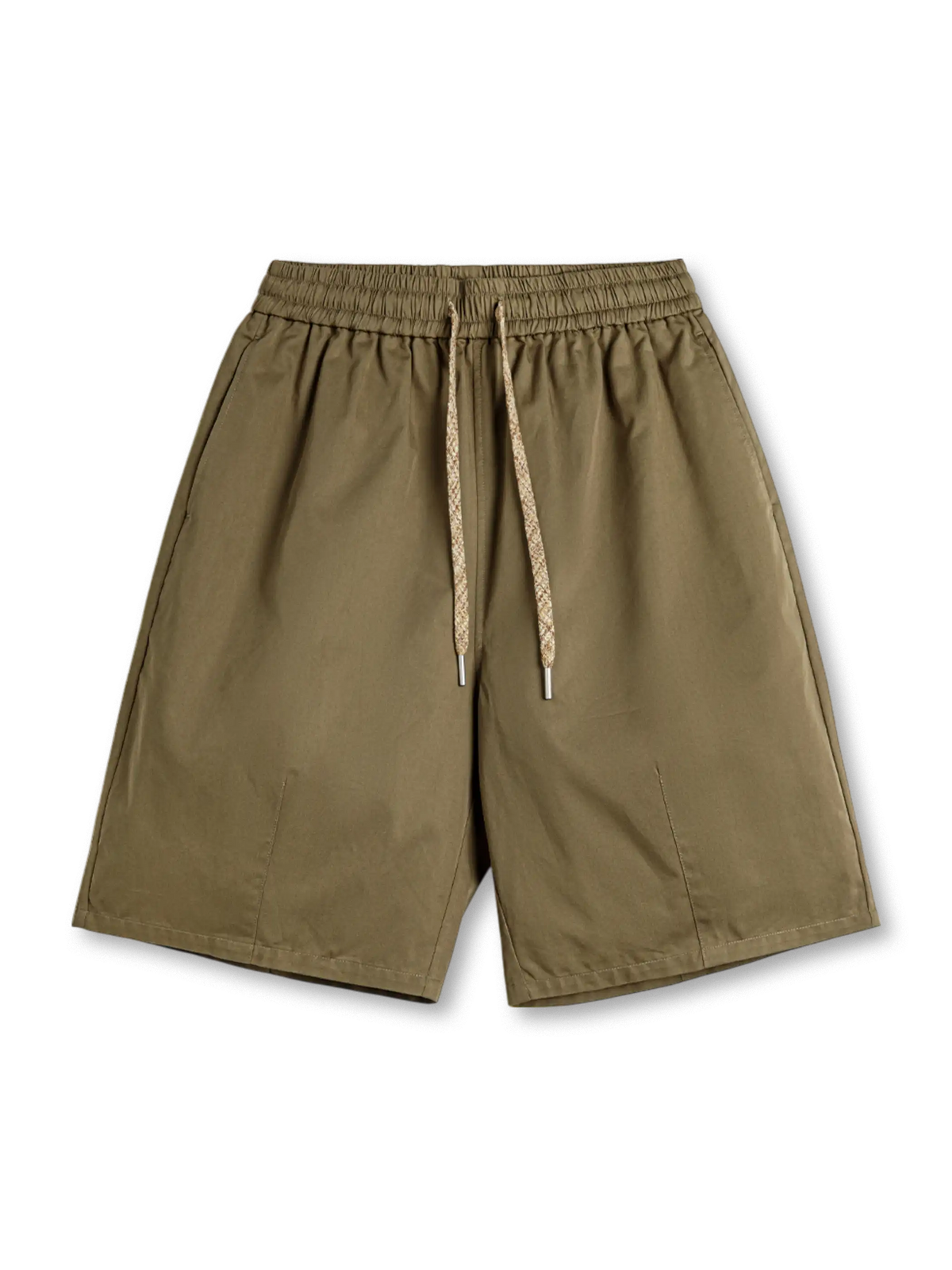 吸汗透湿性とハリ感を両立したミックスコットンのカーキショーツ