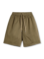 吸汗透湿性とハリ感を両立したミックスコットンのカーキショーツ