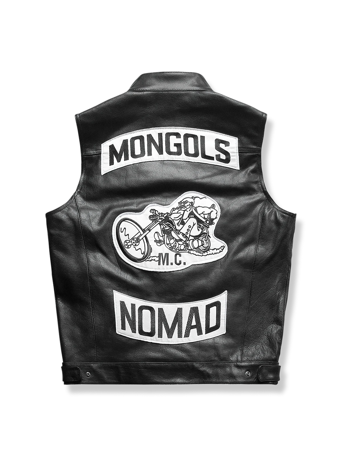 牛革素材 モンゴル バイクベスト