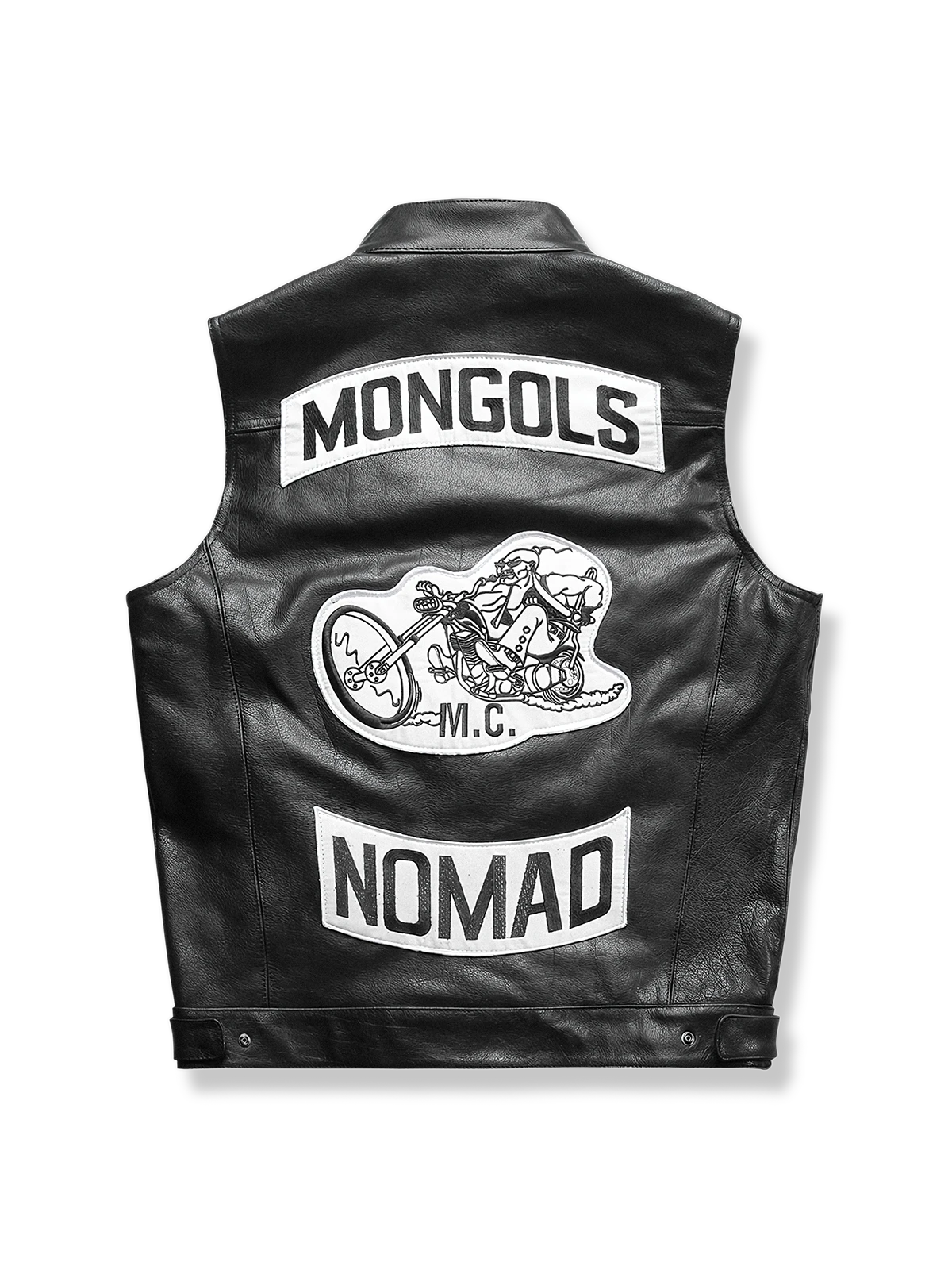 牛革素材 モンゴル バイクベスト