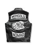 牛革素材 モンゴル バイクベスト