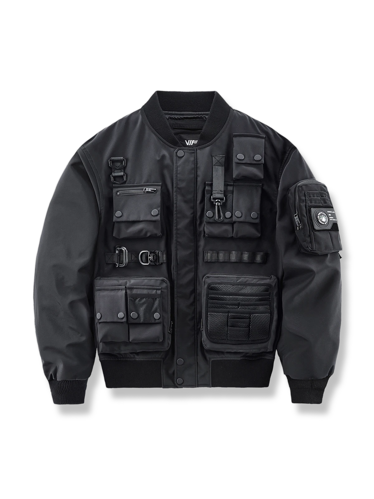 多機能ポケットと調節ディテール付きMA-1フライトジャケット