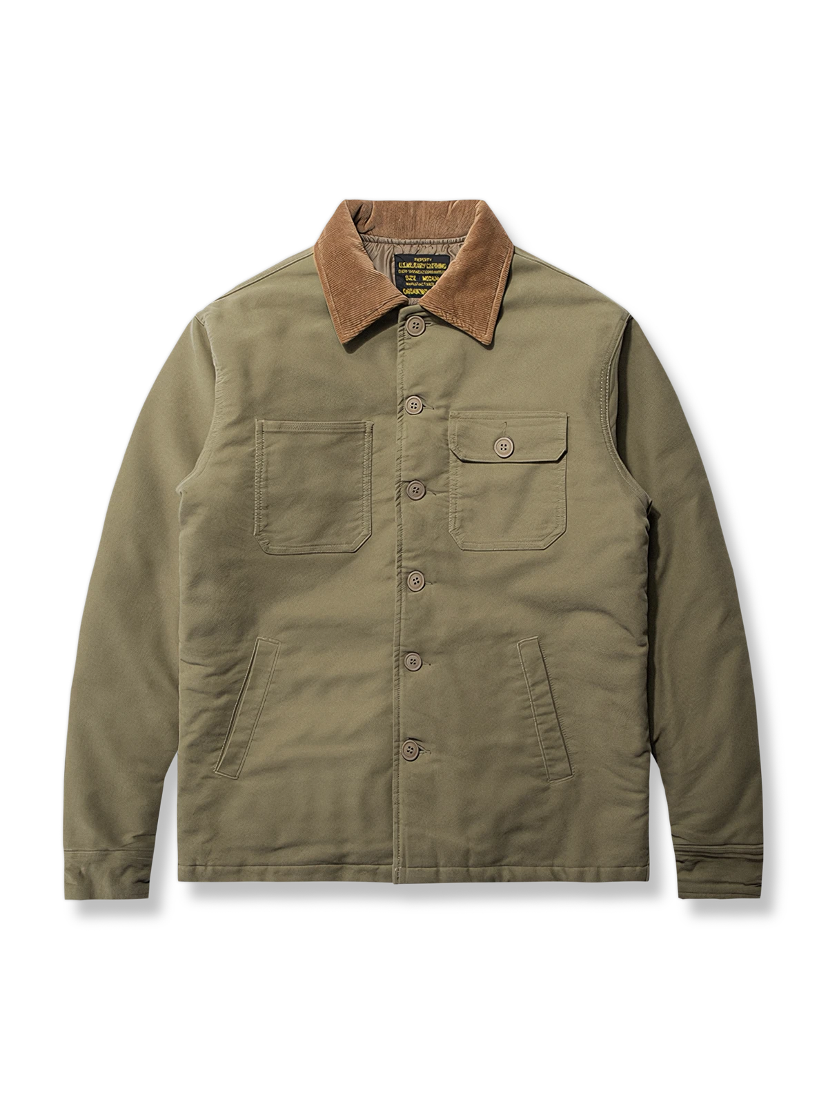 モグラファー裏地と多ポケットを備えたコットンジャケットの製品イメージ