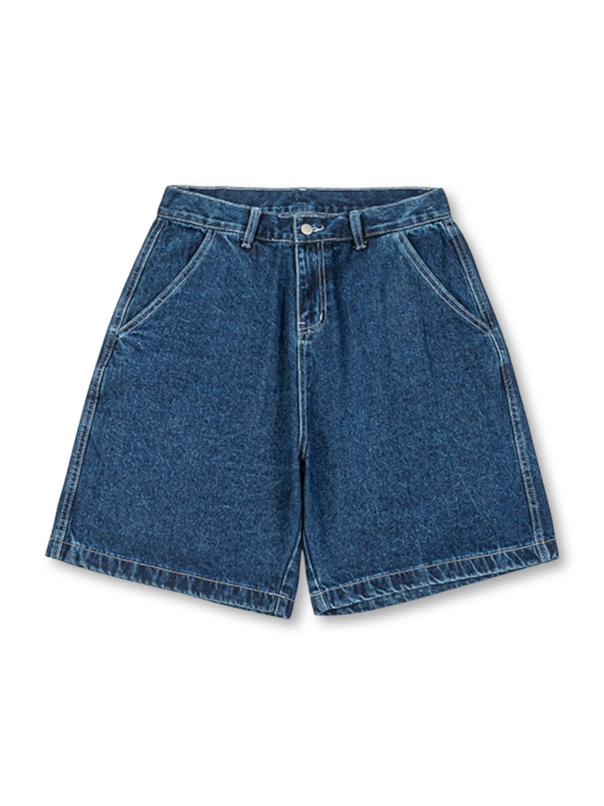 計6つのポケットと混紡生地が特徴のワイドシルエットショーツ