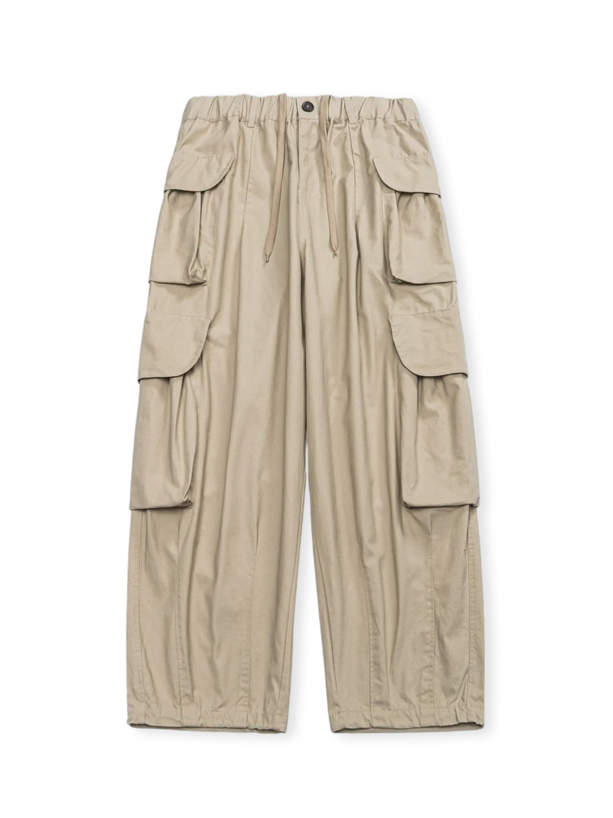 1990年代軍用作業パンツ改良版、430gコットン斜紋生地使用。調節可能ドローコードと二重ツールポケット付き。
