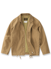 厚手コットンサテンとコーデュロイカラーが特徴のN1デッキワークジャケット。