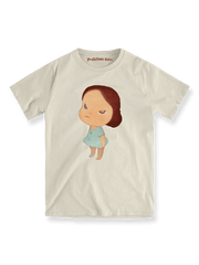 製品画像: 奈良美智の人形少女プリントTシャツ