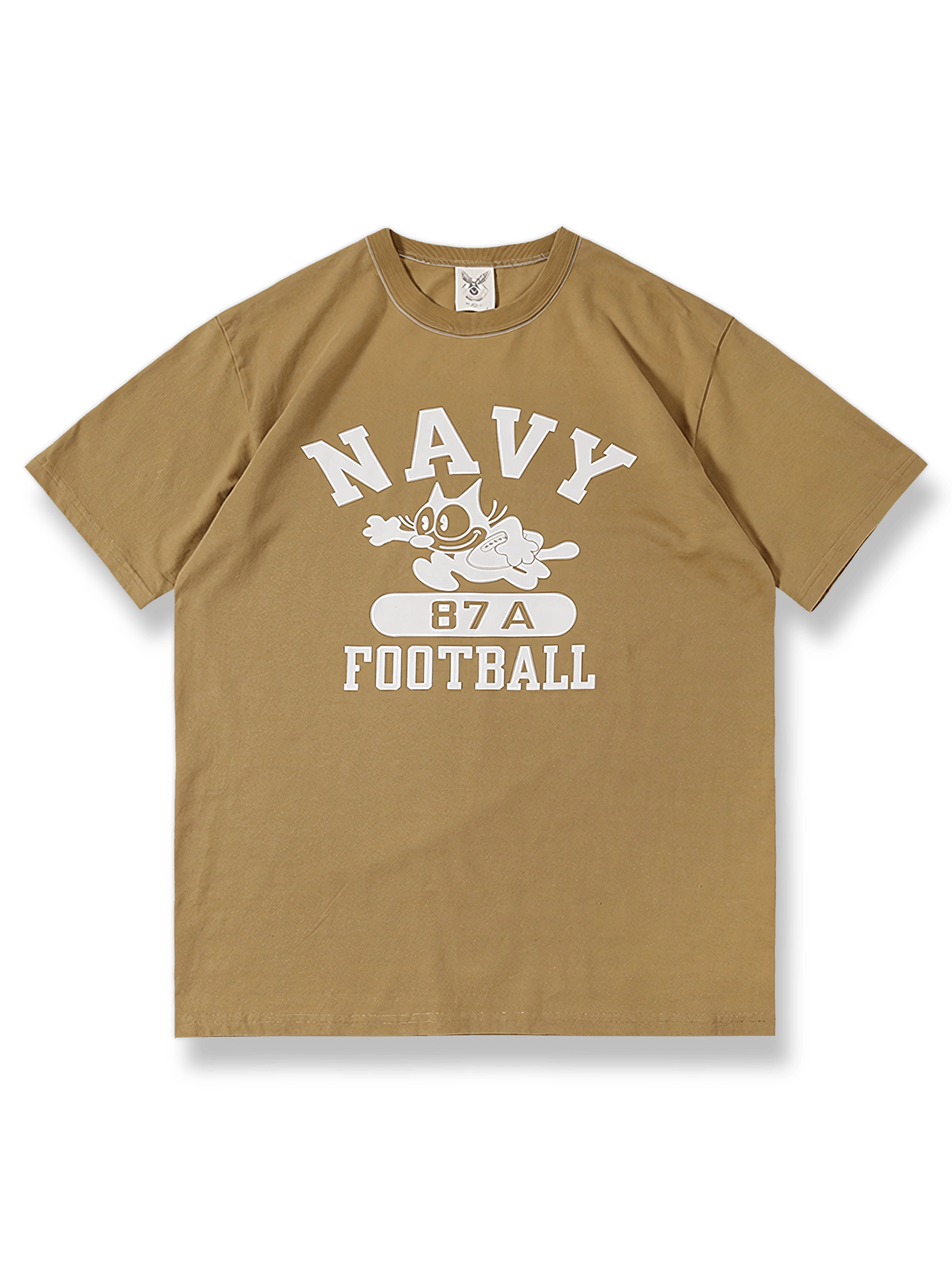 Navy Felix the Cat筒編み無縫製アメリカンヴィンテージ短袖Tシャツの全景画像