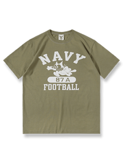 Navy Felix the Cat筒編み無縫製アメリカンヴィンテージ短袖Tシャツの全景画像