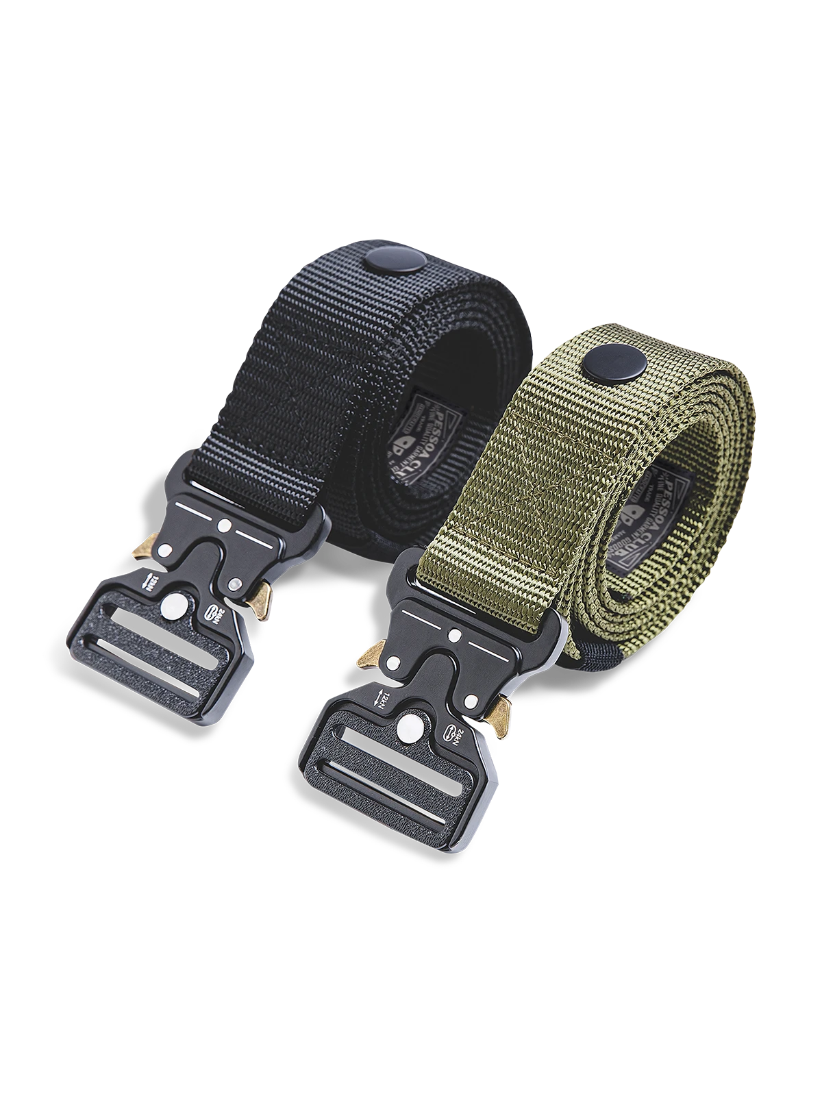 ナイロン製ミリタリーベルト、ワンタッチ脱着、耐久性抜群、シンプルデザイン