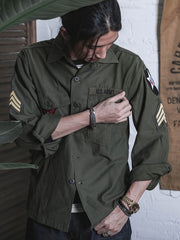 OG-107 復刻ミリタリー ユーティリティシャツ-PESSOA CLUB