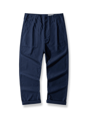 OG-107オリーブグリーンサテンワークパンツの全体展示