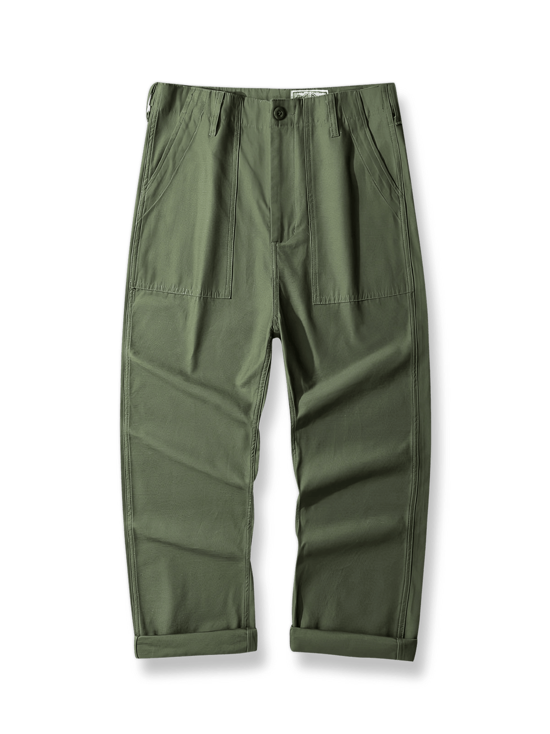 OG-107オリーブグリーンサテンワークパンツ