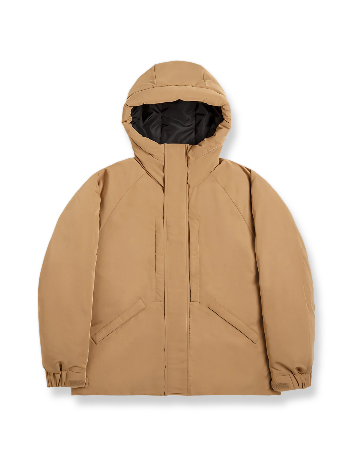 アウトドア用フード付きダックダウン中綿ジャケットの製品イメージ