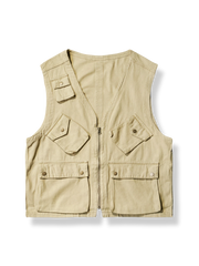 多機能ポケット付きアウトドア作業用ベスト