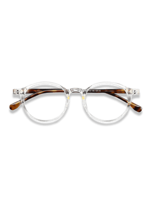 トータスシェル オーバルフレーム メガネ oval_clear_frame_tortoiseshell