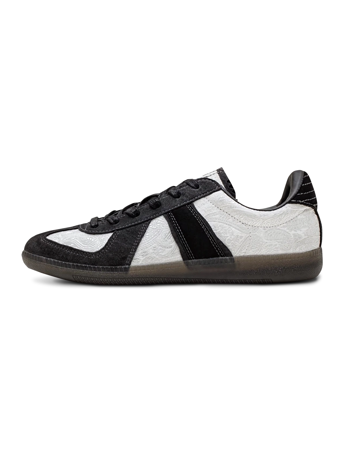 ペイズリー柄シルクパッチワークトレーナーシューズ