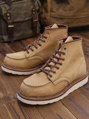 アメカジ クレイジーホースレザーデザートブーツ