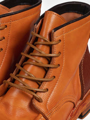 ウォッシュドレザー コンビショートブーツ