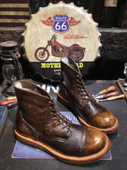 本革 バイカー ブーツ