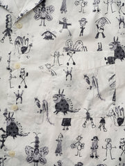 グラフィティアート総柄 半袖シャツ