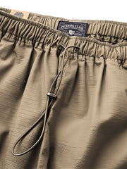 グリッド模様 ドローコード付き ショートパンツ