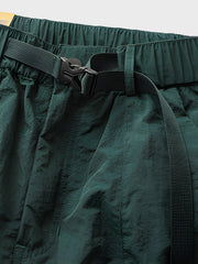 ジッパー付き 大型ポケット ショートパンツ